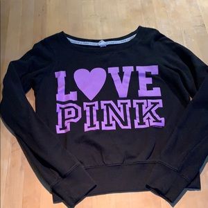 VS Love Pink Logo Crew Sweatshirt